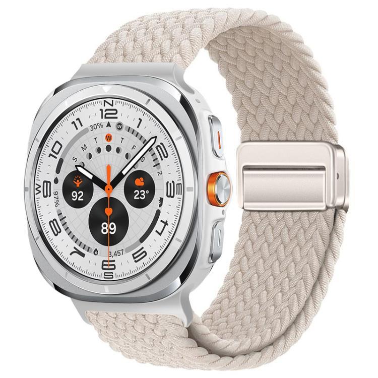 xDfind Magnetic Buckle Nylon Braid Loop Watch Band, For Samsung Galaxy Watch Ultra / Ultra 2025, For Samsung Galaxy Watch8 / Watch8 Classic