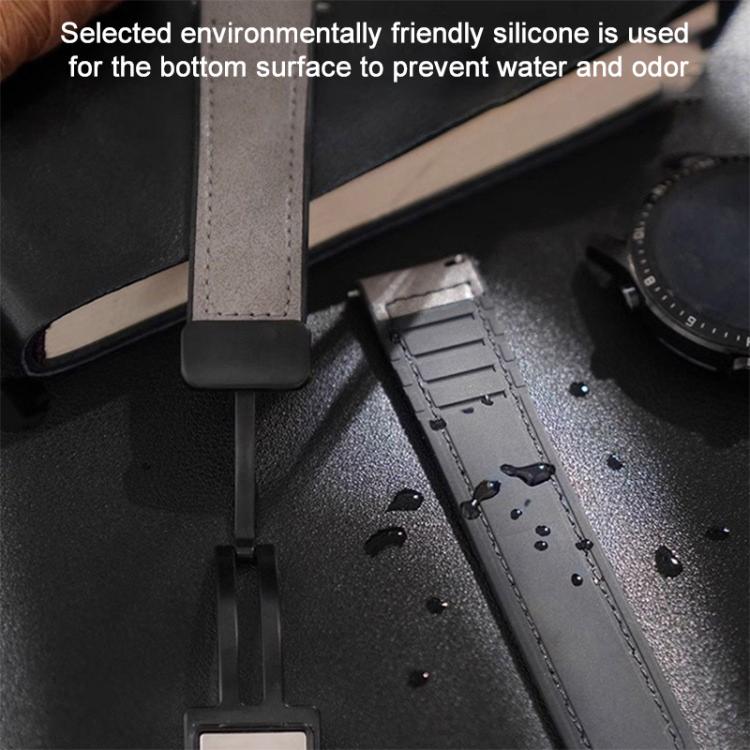 xDfind Crazy Horse Pattern Silicone Skin Magnetic Buckle Watch Band, For Huawei Watch Fit4 Pro / Fit4 / Fit3, For Huawei Watch D2