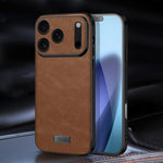 SULADA Shockproof TPU Hybrid Handmade Leather Phone Case, For iPhone 17 Pro Max, For iPhone 17 Pro, For iPhone 17, For iPhone Air