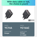 Yesido YC144 65W Three-port Fast Charger, YC144