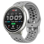 xDfind Silver Buckle Silicone Sport Watch Band, 20mm
