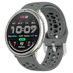 xDfind Silver Buckle Silicone Sport Watch Band, 20mm