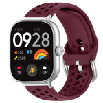 xDfind Silver Buckle Silicone Sport Watch Band, For Xiaomi Band 10 Pro / 9 Pro / Redmi Watch 6, For Redmi Watch 3 Active / Watch 3 Lite, For Redmi Watch 3