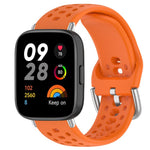 xDfind Silver Buckle Silicone Sport Watch Band, For Xiaomi Band 10 Pro / 9 Pro / Redmi Watch 6, For Redmi Watch 3 Active / Watch 3 Lite, For Redmi Watch 3