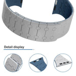 xDfind Contrasting Colors Magnetic Silicone Watch Band, For Apple Watch 42 / 44 / 45 / 46 / 49mm, For Apple Watch 38 / 40 / 41 / S10 42mm