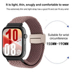 xDfind Magnetic Buckle Loop Woven Watch Band, For Huawei Watch Fit 5 / Fit 5 Pro / Fit 4