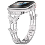 xDfind Butterfly-shaped Diamond Metal Watch Band, For Apple Watch 42 / 44 / 45 / 46 / 49mm, For Apple Watch 38 / 40 / 41 / S10 42mm