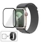 Buckle Loop Nylon Watch Band with 3D Curved Film, For Apple Watch Series 40mm