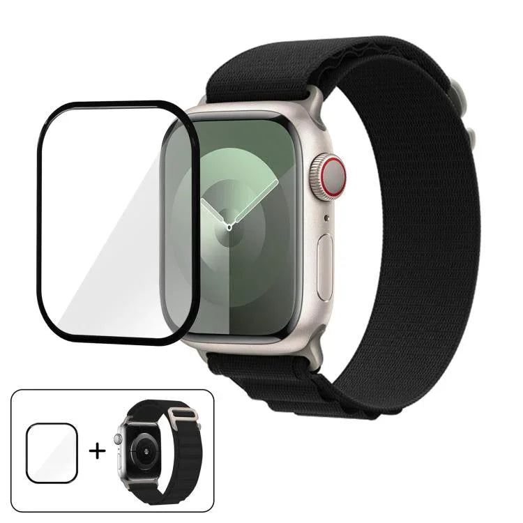 Buckle Loop Nylon Watch Band with 3D Curved Film, For Apple Watch Series 42mm