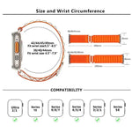 Buckle Loop Nylon Watch Band with 3D Curved Film, For Apple Watch Series 45mm