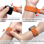 Buckle Loop Nylon Watch Band with 3D Curved Film, For Apple Watch Series 38mm