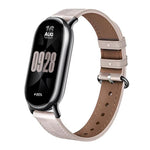xDfind Plaid Texture Leather Watch Band, For Xiaomi Smart Band 10 / 9 / 8