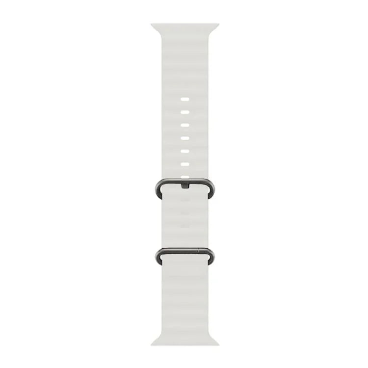 Ocean Silicone Watch Band with 3D Curved Film, For Apple Watch Series 10 46mm, For Apple Watch Series 10 42mm, For Apple Watch Series 44mm