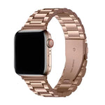 Three Beads Stainless Steel Watch Band with 3D Curved Film, For Apple Watch Series 42mm