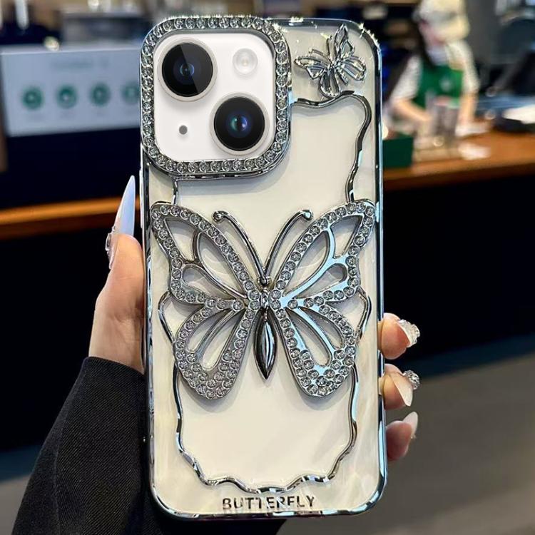 Hollow Butterfly Electroplating TPU Phone Case, For iPhone 15 Plus, For iPhone 15, For iPhone 14 Plus, For iPhone 14, For iPhone 14 Pro, For iPhone 14 Pro Max, For iPhone 13 Pro Max, For iPhone 13 Pro, For iPhone 13, For iPhone 11 Pro Max