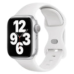 Butterfly Buckle Silicone Watch Band with 3D Curved Film, For Apple Watch Series 40mm, For Apple Watch Ultra 2 / 1 49mm, For Apple Watch Series 45mm