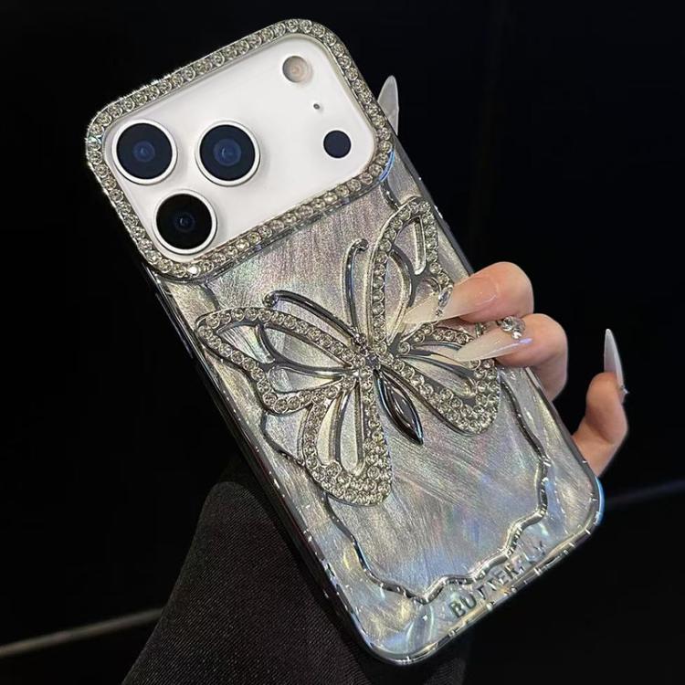 Butterfly Electroplating TPU Phone Case with Epoxy Cardboard, For iPhone 17 Pro Max, For iPhone 17 Pro, For iPhone 17, For iPhone 16 Pro Max, For iPhone 16 Pro, For iPhone 16 Plus, For iPhone 16, For iPhone 15 Pro Max, For iPhone 15 Pro                ...