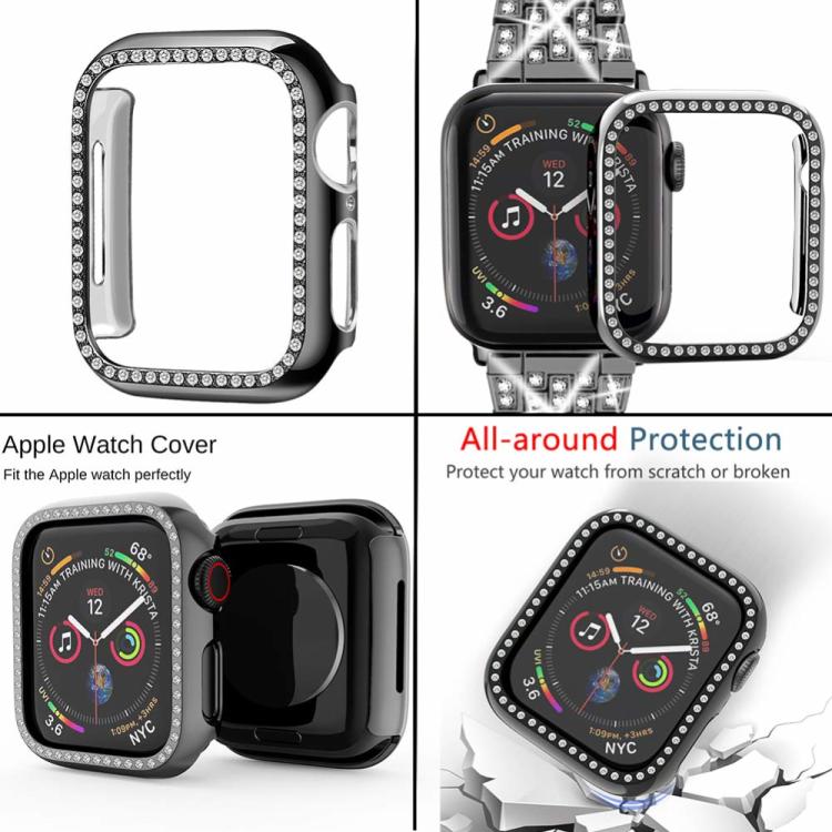 xDfind Bling Diamond Jewelry Metal Watch Band with Case, For Apple Watch Series 10 46mm, For Apple Watch Series 10 42mm, For Apple Watch Series 40mm, For Apple Watch Ultra 2 / 1 49mm, For Apple Watch Series 41mm