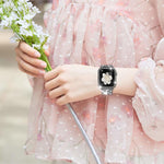 xDfind Bling Diamond Jewelry Metal Watch Band with Case, For Apple Watch Series 10 46mm, For Apple Watch Series 10 42mm, For Apple Watch Series 40mm, For Apple Watch Ultra 2 / 1 49mm, For Apple Watch Series 41mm