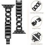 xDfind Double Circle Metal Watch Band, For Apple Watch 42 / 44 / 45 / 46 / 49mm, For Apple Watch 38 / 40 / 41 / S10 42mm