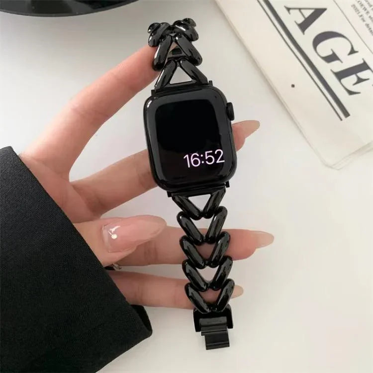 xDfind V-shaped Metal Watch Band, For Apple Watch 42 / 44 / 45 / 46 / 49mm, For Apple Watch 38 / 40 / 41 / S10 42mm