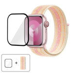 Basic Nylon Loop Watch Band with 3D Curved Film, For Apple Watch Series 40mm, For Apple Watch Ultra 2 / 1 49mm, For Apple Watch Series 45mm