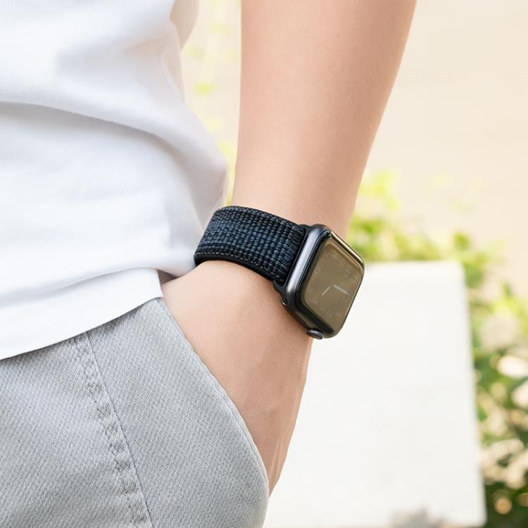 Nylon Loop Watch Band with 3D Curved Film, For Apple Watch Series 40mm, For Apple Watch Ultra 2 / 1 49mm, For Apple Watch Series 45mm