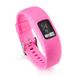 For Garmin Vivofit 4 xDfind Silver Buckle Silicone Sport Watch Band, S, L