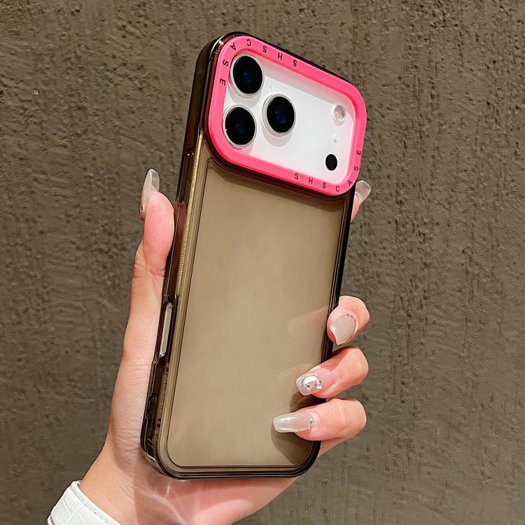 Color Contrast Lens Frame Transparent TPU Phone Case, For iPhone 18 Pro / 17 Pro, For iPhone 18 Pro Max / 17 Pro Max