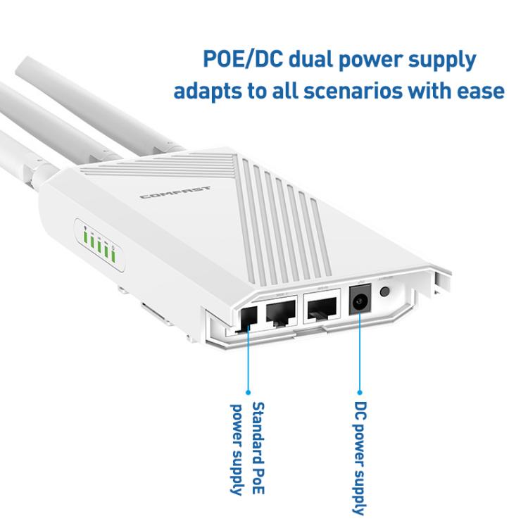 COMFAST CF-EW87 3600Mbps Dual-Band WiFi7 Outdoor Wireless AP, AU Plug, EU Plug, US Plug, UK Plug