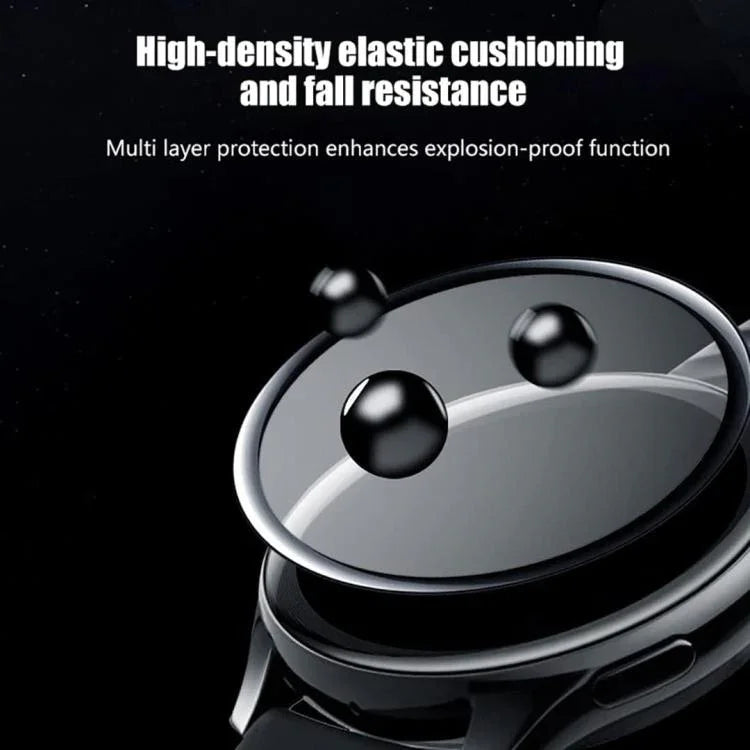 Marine Double Buckle Silicone Watch Band with 3D Curved Film, For Samsung Galaxy Watch Ultra 2025, For Samsung Galaxy Watch Ultra 47mm