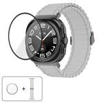 Marine Loop Nylon Watch Band with 3D Curved Film, For Samsung Galaxy Watch Ultra 2025, For Samsung Galaxy Watch Ultra 47mm