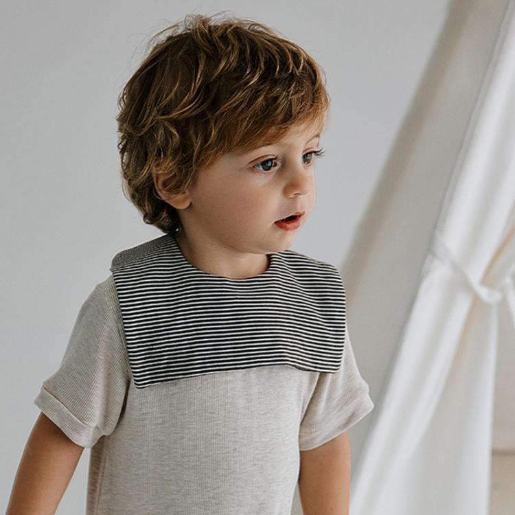 Benzdeer Baby Bib Infants Saliva Towel, Brown Striped Square Collar, Brown Striped Flower Shape, Beige Hexagon, Beige Square Collar, Chocolate Hexagon, Dark Blue Hexagon, Small Squares Hexagon, Apricot Plaid Flower Shape, Apricot Striped Square Collar