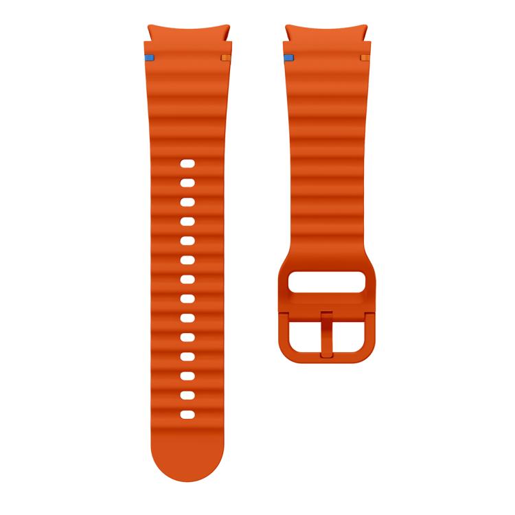 Wave Stitching Silicone Watch Band with 3D Curved Film, For Samsung Galaxy Watch FE 40mm, For Samsung Galaxy Watch7 44mm, For Samsung Galaxy Watch7 40mm, For Samsung Galaxy Watch6 Classic 47mm