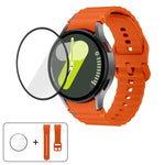Wave Stitching Silicone Watch Band with 3D Curved Film, For Samsung Galaxy Watch6 44mm, For Samsung Galaxy Watch6 40mm, For Samsung Galaxy Watch6 Classic 43mm, For Samsung Galaxy Watch5 44mm