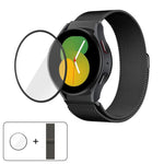 Milanese Magnetic Stainless Steel Watch Band with 3D Curved Film, For Samsung Galaxy Watch FE 40mm, For Samsung Galaxy Watch7 44mm, For Samsung Galaxy Watch7 40mm, For Samsung Galaxy Watch6 Classic 47mm, For Samsung Galaxy Watch6 44mm                  ...