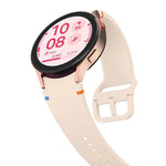 Plain Stitching Silicone Watch Band with 3D Curved Film, For Samsung Galaxy Watch4 Active 40mm, For Samsung Galaxy Watch4 Active 44mm
