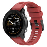 xDfind Black Buckle Solid Color Silicone Watch Band, For Garmin Forerunner 955