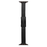Magnetic Buckle 14mm Plain Genuine Leather Watch Band, For Apple Watch 46mm / 49mm / 45mm / 44mm, For Apple Watch 42mm / 41mm / 40mm / 38mm