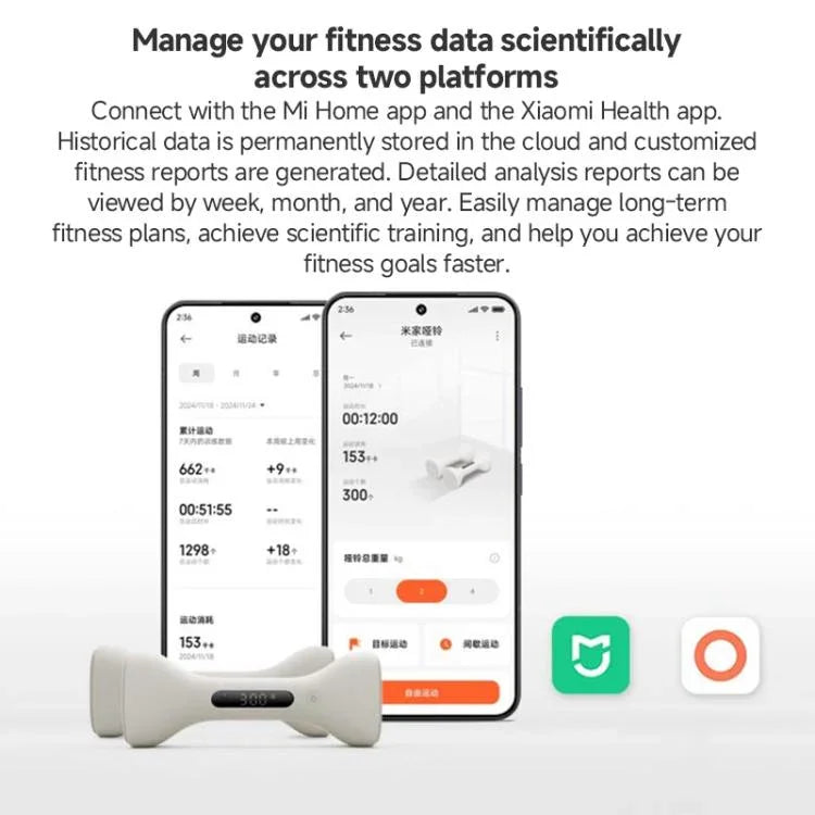 Original Xiaomi Mijia Smart Dumbbell, Xiaomi Mijia Smart Dumbbell
