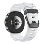 Wild Path Black Buckle Silicone Watch Band, For Samsung Galaxy Watch8 / Watch8 Classic