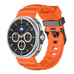 Wild Path Black Buckle Silicone Watch Band, For Samsung Galaxy Watch8 / Watch8 Classic