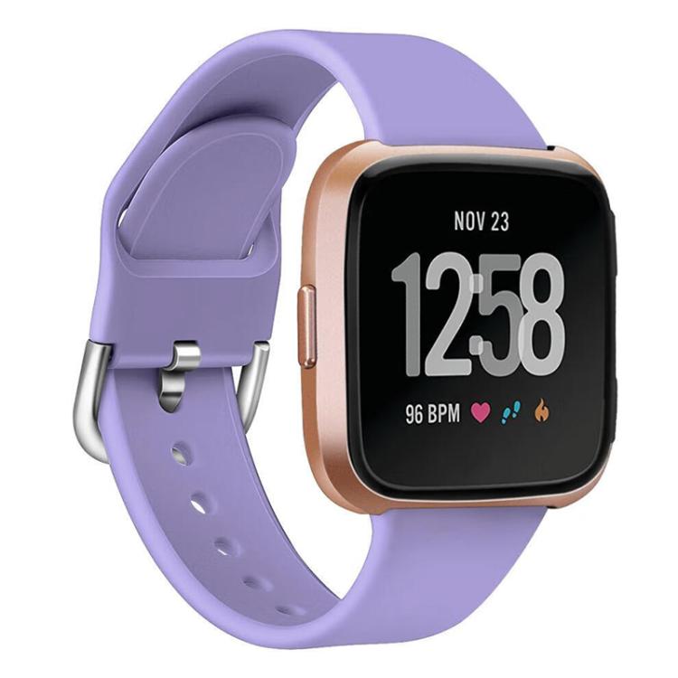 For Fitbit Versa 2 / Versa / Versa Lite xDfind Reverse Buckle Solid Color Silicone Watch Band, S, L