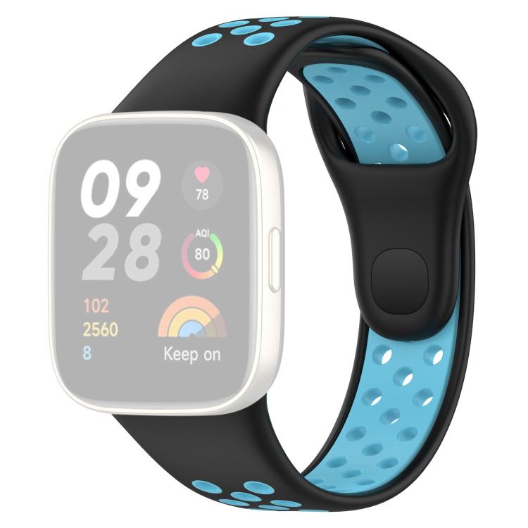 xDfind Press Button Sports Two Color Silicone Watch Band, For Redmi Watch 3