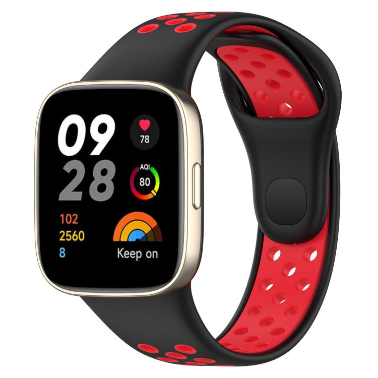 xDfind Press Button Sports Two Color Silicone Watch Band, For Redmi Watch 3