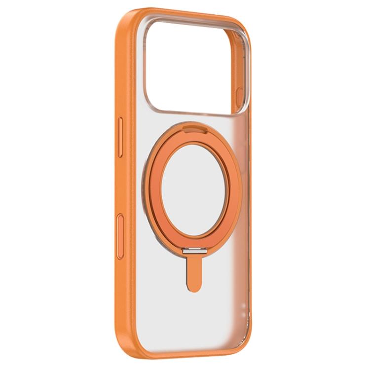 ZGA Feitian 360 Rotation Holder Magsafe PC Hybrid TPU Phone Case, For iPhone 17 Pro, For iPhone 17 Pro Max