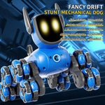 JJR/C Q200 Small Eight-wheeled Multi-function Remote Control Robot Dog with RC Watch
