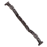 xDfind Thin Bracelet Diamond Metal Stainless Steel Watch Band, 14mm