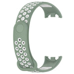 xDfind Reverse Buckle Two Color Silicone Sports Watch Band, For Xiaomi Smart Band 10 / 9 / 8