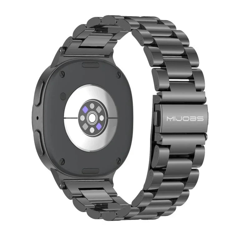 MIJOBS Three Beads Stainless Steel Watch Band, For Samsung Galaxy Watch8 / Watch8 Classic